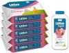 Little’s Soft Cleansing Baby Wipes (80 wipes) pack of 5 & Organix Gentle Baby Powder, 400g, White