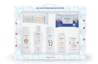 Bumtum Baby Gift Box Pack Of 7 | Skin & Hair Care Products Gift Box | Newborn Baby Essentials | New Born Baby Gifts | Baby Shower Gift | Combo