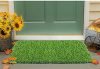 Status Artificial Grass Mat, Floor Mat, Door Mat Natural Green – Doormat (16 X 24 Inch)