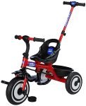 Amazon Brand – Jam & Honey Tricycle for Kids | Plug N Play | Parental Handle and Seatbelt (Red)