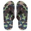 United Colors of Benetton UCB Men’s High Fashion Camo Print, Green EVA Flip Flops and House Slippers