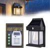 TCCO Solar Wall Lights Outdoor, Wireless Dusk to Dawn Porch Lights Fixture, Solar Wall Lantern with 3 Modes & Motion Sensor, Waterproof Exterior Lighting with Clear Panel for Entryway Front Door(1)
