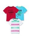 Cloth Theory Boy’s Plain Regular Fit T-Shirts (Pack of 3) (7019-2-3_Multi 4 2-3years)