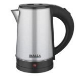 INALSA Electric Travel for Hot Water 1000 W|800 ml Capacity | Premium Brush & Stainless Steel Body| Auto Shut-Off and Boil Dry Protection| Wide Mouth & Concealed Heating Element (Travel Mate 0.8)