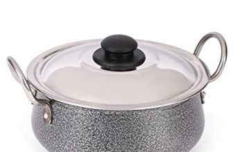 Hometales Aluminium Cookware Handi (20Cm), Capacity 2200Ml, Hammertone Finish