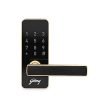 Godrej Smart Locks I Catus Touch I Smart Digital Lock For Wooden Door I 2 In 1 Access I Pin Access I Mechanical Key I Champagne Gold Finish I 3 Years Warranty