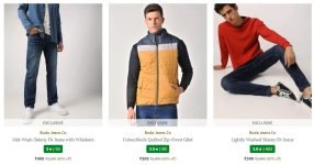 AJIO Deal : 80% Off On Buda Jeans Co Clothing Tshirts from 140 : Shirts from 260 : Jeans from 360 : Sweatshirts from 300 ; Jackets from 500 : Trousers from 420 : Trackpants & Shorts from 220 :