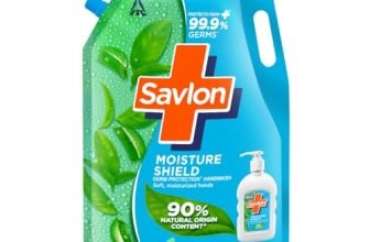 Savlon Moisture Shield Germ Protection Liquid Handwash 1500Ml Refill| 90% Natural Origin| Soft Moisturized Hands