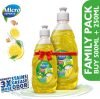 Microdefence Dish Wash Liquid|Remove 3X Oil & Fat|Suitable In Hard Water|Baby,Pet & Skin Safe Dish Cleaning Gel(Lemon & Ginger, 750 Ml)