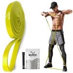 Slovic Yellow Resistance Bands for Workout for Men and Women (1 Year Warranty) Resistance Band Set & Exercise Band for Home Gym Fitness Pull Up Band & Toning Band 100% Natural and Unbreakable Rubber