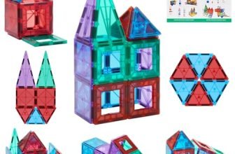 Amazon Brand – Jam & Honey Magna Tiles Building Blocks For Kids | Stem Toy | Magnetic Toys | Great Birthday Gift | Toys For Kids | Educational & Creative Toy | 28 Pieces