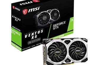 Msi Gtx 1660 Pci_E_X16 Super Ventus Xs Oc 6Gb Gddr6 Gaming Graphic Card, Black (V375-279R)