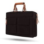 Aircase Office Sling Messenger Bag Fits Upto 15.6″ Laptop/Macbook, Detachable Shoulder Strap, Water Resistant, Shockproof, Spacious Pockets For Office/Travel,Brown, 6 Months Warranty