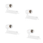 Philips 10-Watt Ceiling Spot White Track Light | Indoor Ceiling Focus Light With Flexible Rotatable Head For Kitchen, Living Room & Display Shops | Warm White, Pack Of 4