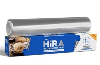 Hira Aluminium Foil 1Kg 18 Microns | Food Packing, Wrapping, And Storing Food (Pack Of 1)