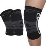 Boldfit Knee Support Cap Brace with Spring Sleeves For Pain Relief Knee Compression Support Exercise Running, Cycling Knee Cap Guard Brace Knee Support For Men & Women Side Stabilizer Spring – M