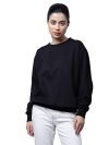 Vimal Jonney Women’S Fleece Round Neck Sweatshirt (Sw_Rrn_Black_001-M_Black_M)
