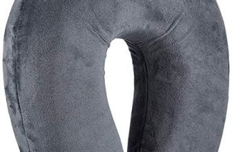 Status Contract Unisex Travel U-Shaped Neck Pillow – Ultra Soft Microfiber Cushion (Slate Grey)