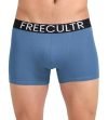 Freecultr Men’s Organic Cotton Underwear, Ultrasoft Waistband, Premium Snug-Fit Trunk – Pack of 1 (Large – Shadow Blue)