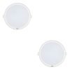 Wipro 9 Watt Iris Neo Nextgen, 6500K Recessed Slim Led Downlighter (White, Pack Of 2)