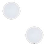 Wipro 9 Watt Iris Neo Nextgen, 6500K Recessed Slim Led Downlighter (White, Pack Of 2)