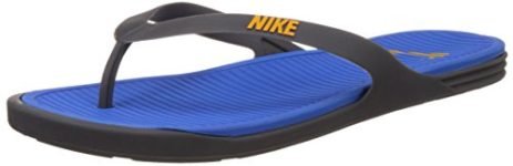 Nike Men’s Matira Thong Dark Grey, Laser Orange and Photo Blue Flip-Flops and House Slippers -10 UK/India (45 EU)(11 US)