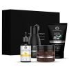 The Man Company Face On Point Facial Kit With Vitamin C Serum, Charcoal Face Wash & Face Scrub, Daily Moisturizing Cream | Soft & Supple Skin | Gift Set For Him