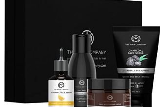 The Man Company Face On Point Facial Kit With Vitamin C Serum, Charcoal Face Wash & Face Scrub, Daily Moisturizing Cream | Soft & Supple Skin | Gift Set For Him