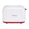 Amerex Krispy 2 Slice Pop-Up Toaster, 750 Watt, White Electric Toaster