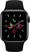 Apple Watch Series 5 GPS + Cellular(Black Strap, Regular)