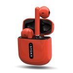 Syska Sonic Buds Ieb450 True Wireless Earbuds With Ultra Sync Technology, 20Hr Play Backtime, Tap N Play Touch Control, Light Weight, Ipx4 Water Resistant (Cherry Red, Made In India)