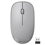 ZEBRONICS Haze Wireless Mouse for Computers, Laptops with 1200 DPI, Advanced Optical Sensor, 2.4GHz USB Nano Receiver, Plug – Play Usage, Power Saving Mode and Comfortable use on Most Surfaces – Grey