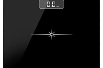 Beatxp Actifit Flare Digital Weighing Scale With Backlit Lcd Panel, Electronic Weight Machine For Body Weight With 5 Mm Thick Tempered Glass,Max Weight 180 Kg, (Black) 24 Month Warranty