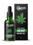 Beardo Beard Oil for Men, 30 ml | Daily Repair Hemp Beard Oil for Healthy Beard | Non-Sticky, Light; Hemp Seed Oil for Shiny Nourished Beards | Promotes Beard Growth