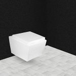 Hindware Modena One Piece Wall Mounted Western Toilet Commode (Starwhite)