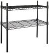 Amazonbasics Height Adjustable Heavy-Duty Rack, 2 Shelves (Black)