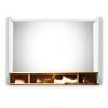 Kohler Terrace Lighted Rectangular Mirror, 24″ X 27″ (60.96Cm X 68.58 Cm), Touchless, Anti-Fog, Solid Oak Wood