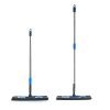 Signoraware Height Adjustable Mop Wet And Dry Cleaning Flat Microfiber Floor Cleaning Mop With Telescopic Stainless Steel Long Adjustable Handle Dry Mop, Set Of 2, Multicolour