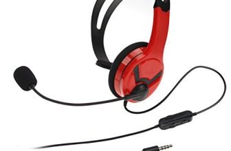 Amazon Basics Mono Chat On Ear Wired Headset For Playstation 4 (Officially Licensed) – Red