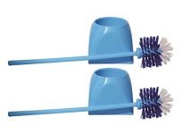 Signoraware Trendy Toilet Brush With Holder (Tbs-11), Set Of 2, Multicolour