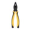 STANLEY 70-482 8” Sturdy Steel Combination Plier with Anti-Rust properties for gripping, holding and cutting wires, YELLOW & BLACK