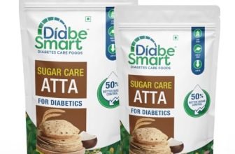 Diabesmart Sugar Care Atta 1.5 Kg | 50% Better Sugar Control | Low Gi Multigrain Atta For Sugar Release Control | Tested On Diabetics | Diabetic Atta For Diabetic Care | High Fiber Flour (1 * 1.5Kg)