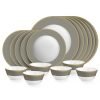 Cello Opalware Solitaire Series Moonstone Dinner Set, 18 Units | Opal Glass Dinner Set For 6 | Crockery Set For Festive Ocassions, Parties | White Plate And Bowl Set