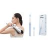 beatXP Stream Full Body Massager Machine (Metallic Silver) & beatXP Buzz Electric Toothbrush for Adults with 2 Brush Heads & 3 Cleaning Modes (Blue)