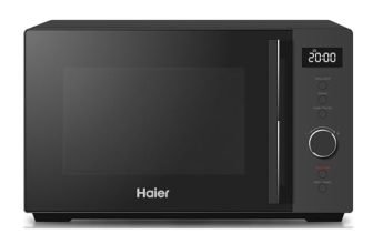 Haier 23L Solo Microwave Oven (Hil2301Mbej, Black Inbuilt Auto Cook Menus)