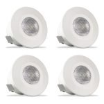 Surya 2W Led Prime Spot Light, Ceiling Spot Light (Green) (Pack Of 4)