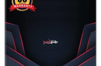 Healthgenie Weight Machine for Body Weight Thick Tempered Glass LCD Display With 3 Years Warranty Weighing Scale (Sporty Red), 180 Kg