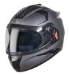 Steelbird Sbh-17 Robot Full Face Helmet Axis Grey, Size: M(55-56 Cm)