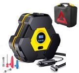 Voroly Heavy Duty Automatically Shut Off Car Air Compressor Tyre Inflators Pump Digital With Puncture Repair Kit And Carry Case (Multicolor)