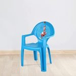 Cello New Tulip Comfortable Kids Chair With Backrest For Study Chair|Play|Dining Room|Bedroom|Kids Room|Living Room|Indoor-Outdoor|Dust Free|100% Polypropylene Stackable Chairs, Blue